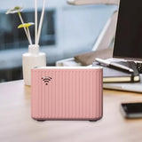 Maxbell Router Storage Case Wire Hiding Cable Management Box Decoration for Bedroom Pink