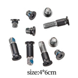 Maxbell 10 Pieces Sturdy Bottom Case Cover Screws Replace for 13in A1932 Accessories Gray