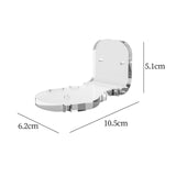 Maxbell Outdoor Camera Mount Bracket Mounting Holder Siding Clips for Outdoor Camera clear