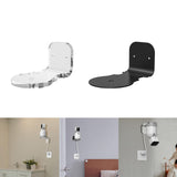 Maxbell Outdoor Camera Mount Bracket Mounting Holder Siding Clips for Outdoor Camera clear