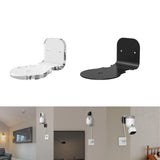 Maxbell Outdoor Camera Mount Bracket Mounting Holder Siding Clips for Outdoor Camera clear