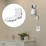 Maxbell Outdoor Camera Mount Bracket Mounting Holder Siding Clips for Outdoor Camera clear