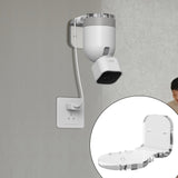 Maxbell Outdoor Camera Mount Bracket Mounting Holder Siding Clips for Outdoor Camera clear