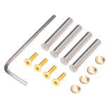 Maxbell 12x Desktop Computer Cooling Fan Screws Nut Kit DIY Modified Mounting Fixed