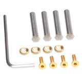 Maxbell 12x Desktop Computer Cooling Fan Screws Nut Kit DIY Modified Mounting Fixed