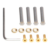 Maxbell 12x Desktop Computer Cooling Fan Screws Nut Kit DIY Modified Mounting Fixed
