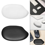 Maxbell Portable Mouse Wrist Rest Easy Typing Silicone for Gaming Laptop Office White