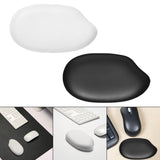Maxbell Portable Mouse Wrist Rest Easy Typing Silicone for Gaming Laptop Office White