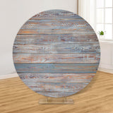 Maxbell Round Backdrop Cover Elastic Circle Backdrop for Photo Props Wedding StyleC