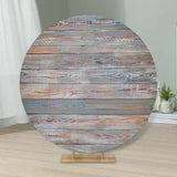 Maxbell Round Backdrop Cover Elastic Circle Backdrop for Photo Props Wedding StyleC