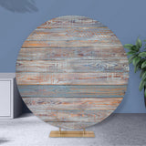 Maxbell Round Backdrop Cover Elastic Circle Backdrop for Photo Props Wedding StyleC