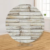 Maxbell Round Backdrop Cover Elastic Circle Backdrop for Photo Props Wedding StyleF