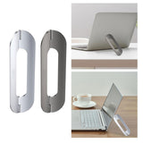Maxbell Alloy Computer Notebook Riser Desk Ventilated School Bed Laptop Stand Holder Light Gray