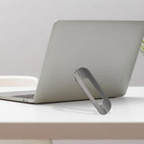Maxbell Alloy Computer Notebook Riser Desk Ventilated School Bed Laptop Stand Holder Light Gray