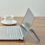 Maxbell Alloy Computer Notebook Riser Desk Ventilated School Bed Laptop Stand Holder Light Gray