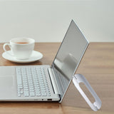 Maxbell Alloy Computer Notebook Riser Desk Ventilated School Bed Laptop Stand Holder Argent