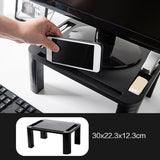 Maxbell Monitor Stand Riser Holder with Phone Stand and Pen Slot for Laptop Home Short