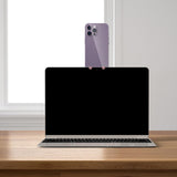 Maxbell Laptop Phone Holder Dual Machines with One Screen Computer Monitor Mount Pink