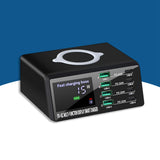 Maxbell 9 in 1 110W 8 Port USB fast charge Multiport USB Charger USB Hub EU