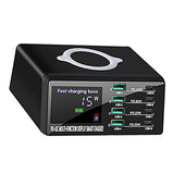 Maxbell 9 in 1 110W 8 Port USB fast charge Multiport USB Charger USB Hub EU