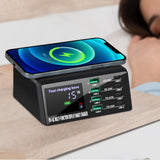 Maxbell 9 in 1 110W 8 Port USB fast charge Multiport USB Charger USB Hub EU