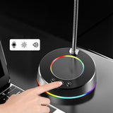 Maxbell USB Computer Microphone 360 Gooseneck Design for Meetings Desktop PC Youtube Without light
