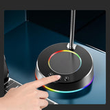 Maxbell USB Computer Microphone 360 Gooseneck Design for Meetings Desktop PC Youtube Without light