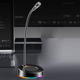 Maxbell USB Computer Microphone 360 Gooseneck Design for Meetings Desktop PC Youtube Without light