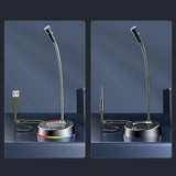 Maxbell USB Computer Microphone 360 Gooseneck Design for Meetings Desktop PC Youtube Without light