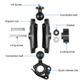 Maxbell Motorcycle Camera Handlebar Mount Camera Mount Durable for Panoramic Cameras Style A