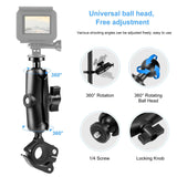Maxbell Motorcycle Camera Handlebar Mount Camera Mount Durable for Panoramic Cameras Style A