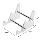 Maxbell Keyboard Display Stand Shelf Holder Clear for Tablet Picture Frames Desktop 2 Tiers