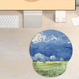 Maxbell Ergonomic Mouse Pad Comfortable rubber Base for Gaming Typing Office Sky