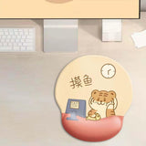 Maxbell Ergonomic Mouse Pad Comfortable rubber Base for Gaming Typing Office Cat