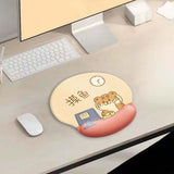 Maxbell Ergonomic Mouse Pad Comfortable rubber Base for Gaming Typing Office Cat