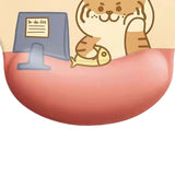 Maxbell Ergonomic Mouse Pad Comfortable rubber Base for Gaming Typing Office Cat