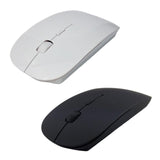 Maxbell Portable 2.4G Wireless Mouse Mute Click for Computer Desktop Notebook White