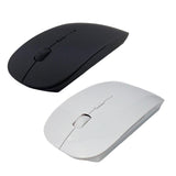 Maxbell Portable 2.4G Wireless Mouse Mute Click for Computer Desktop Notebook White