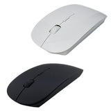 Maxbell Portable 2.4G Wireless Mouse Mute Click for Computer Desktop Notebook White