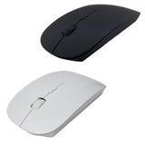 Maxbell Portable 2.4G Wireless Mouse Mute Click for Computer Desktop Notebook White