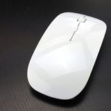 Maxbell Portable 2.4G Wireless Mouse Mute Click for Computer Desktop Notebook White