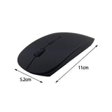 Maxbell Portable 2.4G Wireless Mouse Mute Click for Computer Desktop Notebook Black