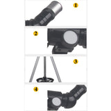 Maxbell 70mm Aperture 400mm Focal Length Telescope with Tripod for Beginners Durable