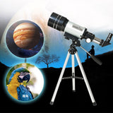 Maxbell 70mm 300mm Telescope for Beginners Lightweight Frame Aluminum Alloy Tripod