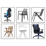 Maxbell Adjustable Height Office Chair Armrest Pads for Computer Chair Black