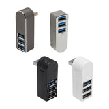 Maxbell 3 Port USB 3.0 Hub 270 Degree Rotatable Converter for Mouse Digital Camera Argent