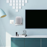 Maxbell Speaker Wall Mount Bracket Audio Stand Practical for Bedroom Living Room White