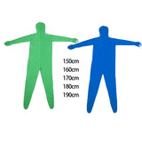 Maxbell Green Screen Bodysuit Full Body Greenman Suit for Photography Photo Film green 150cm