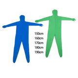 Maxbell Green Screen Bodysuit Full Body Greenman Suit for Photography Photo Film green 150cm