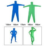 Maxbell Green Screen Bodysuit Full Body Greenman Suit for Photography Photo Film green 150cm